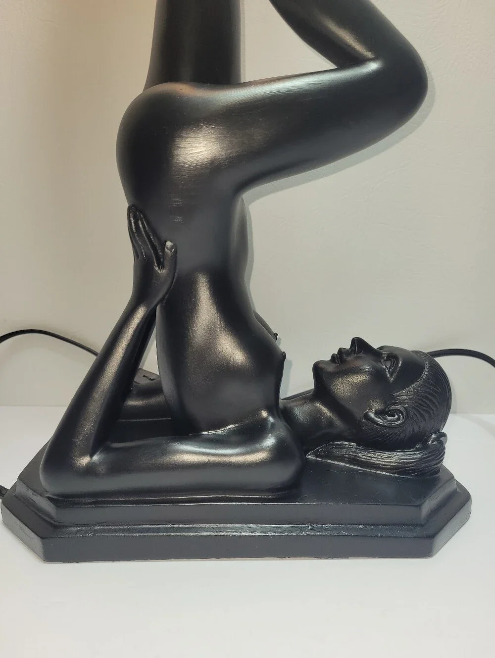 Vintage Art Deco Erotica Figural Accent Table Lamp